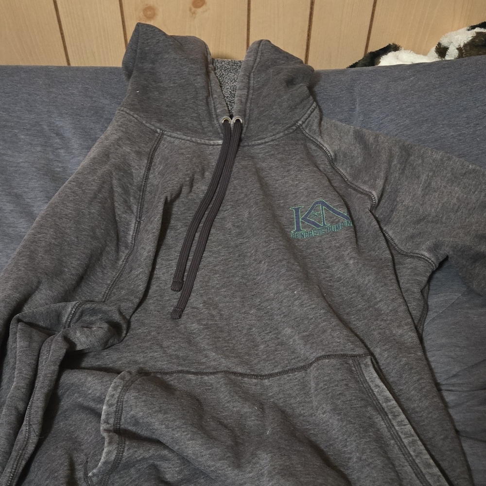 Tek Gear Gray Hoodie with Green Logo
